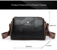 Bolso Bandolera De Cuero Genuino De Alta Calidad Para Mujer Estilo Designer Marca Kangaroo Lujo Suave Cremallera Y Bolsillos Internos - details 0