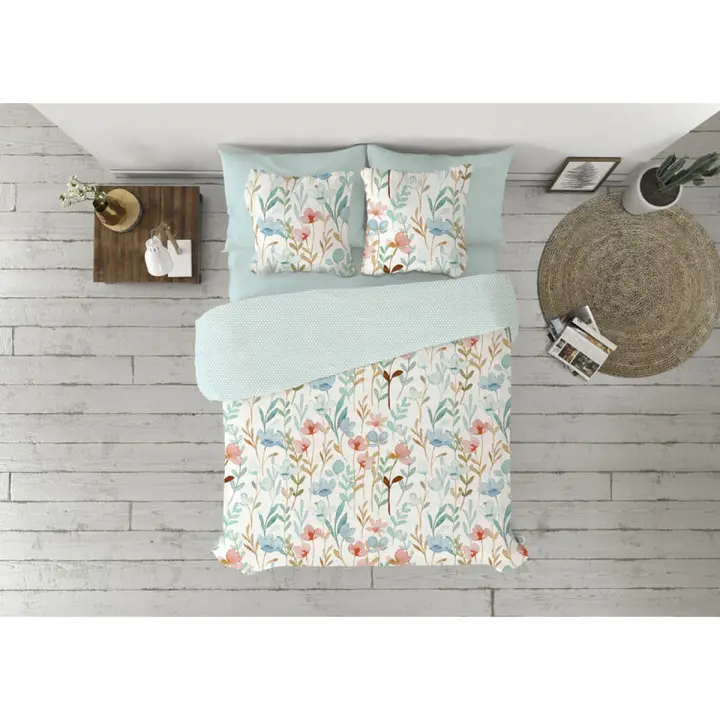 Juego de funda nórdica Pierre Cardin FANY Aguamarina Cama de 135 2 Piezas - 1