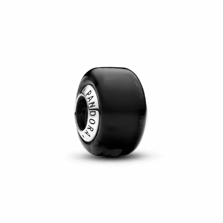 Charm Pandora Mini Cristal de Murano Negro - 1