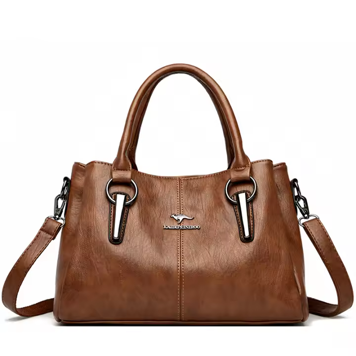 Bolso De Hombro Para Mujer De PU De Alta Calidad Y Tres Capas Suaves Bolso Cruzado De Lujo Diseñador a Main Bolsos De Mujer - 1