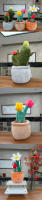 Almohada De Peluche Suave Y Divertida De Jardín Cactus Con Plantas Creativas De Algodón Y Relleno De Poliéster Regalo De Cumpleaños Ideal - details 0