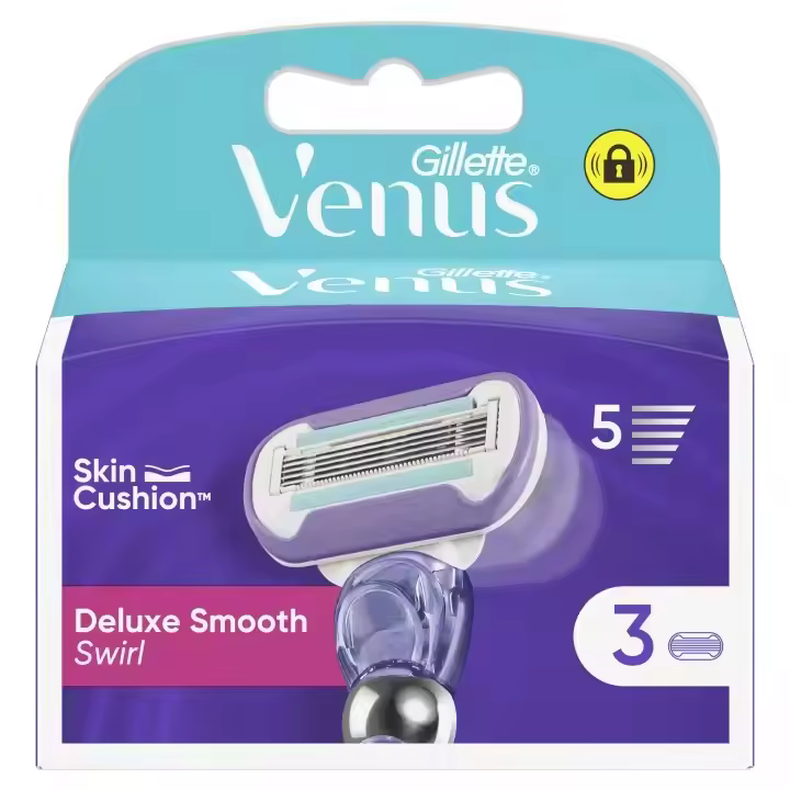 Gillette Venus Deluxe Smooth Swirl recambio para maquinilla de mujer pack de 3 recambios - 1