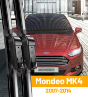 Limpiaparabrisas Delantero Para Ford Mondeo MK4 2007-2014 Láminas De Limpieza De Ventanas De Coche Accesorios De Coche Material De Goma Natural Tolerancia De Temperatura +158℉ a -40℉ - details 0