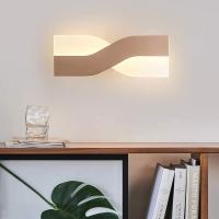 Lámpara de pared con candelabro Modernista, Luces de pared para Mesita de Noche, Sala de estar, dormitorio, fondo LED giratorio nórdico, aislamiento, Maple sin Luz Cálida, Negro, 6 W - details 2