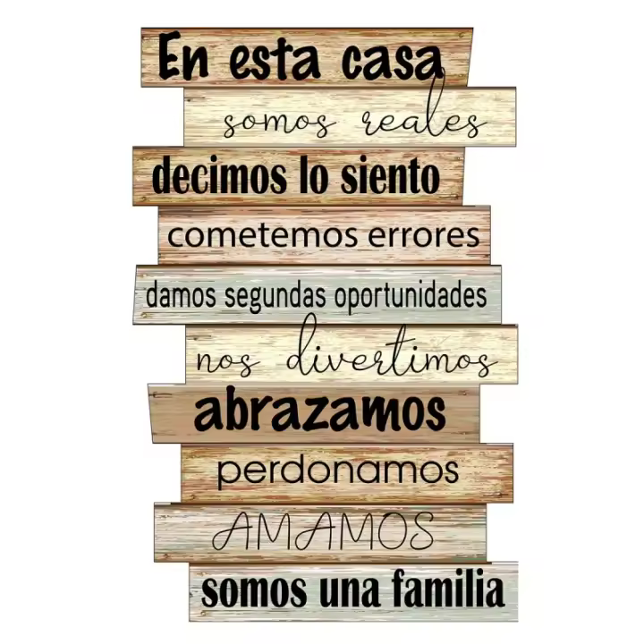 Signes Grimalt ORIGEN Home Decor Adorno Pared Familia Placas Metal Marrón 45x29x1cm 33610 - 1