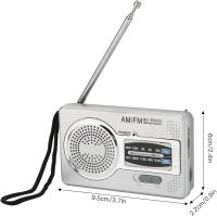 Radio AM/FM/SW portátil operado compatible con interior, exterior y Uso DE EMERGENCIA - details 0