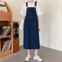 Vestido De Denim Para Mujer Verano Primavera Sin Mangas Con Tirantes Estilo Casual Solado Medio Traje De Mujer Juvenil - details 4