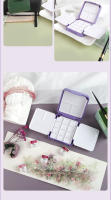 SeamiArt Caja De Pintura Acrílica Portátil Para Viajes Con Paleta Y Compartment Para Mini Pinturas Algodón Seco Estuche De Almacenamiento Para Suministros De Arte - details 7