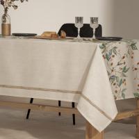 BOHEME - Mantel lino antimanchas estampado Misana Siena - details 0
