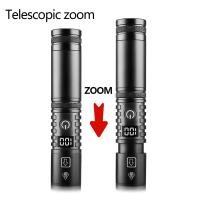 Linterna Táctica De Aluminio Con Luz LED Alta Potencia Y Recarga Tipo-C Zoomable Resistente Al Agua Para Exteriores Y Deportes - details 9