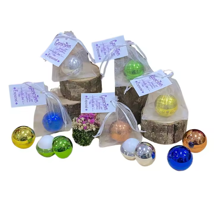 Lote de 10 Bálsamo de labios con aroma vainilla en bolsa de regalo tarjeta con mensaje de agradecimiento - regalos para invitados de boda comunion bautizo cumpleaños aniversarios regalos para mujer ideal como regalo de empresa negocio comercio celebración - 1