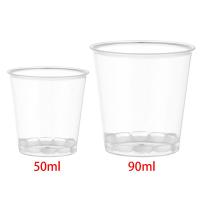 Vasos De Plástico Reutilizables Redondos 30/50X Copas Para Postres Descartables Bebidas Para Mercado Al Por Menor - details 2