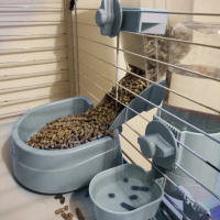 Botella De Agua Automática Para Mascotas Perros Gatos Conejos Dispensador De Alimentos Cuenco De Bebida Fuente De Agua Colgante Para Mascotas - details 1