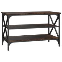 vidaXL Mueble para TV madera contrachapada 80x40x50 cm Negro, Roble Sonoma, Roble ahumado Mesa de sofá Mesa de Entrada para Salón Consola de Entrada Mueble Recibidor Mesita Mesa auxiliar Salon - details 4