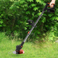 Cortacésped Linea Hd  a baterías de 36V , telescópico ajustable, 2 baterías 2600mAh, 4000W, 8 discos, desbrozadora eléctrica - details 1