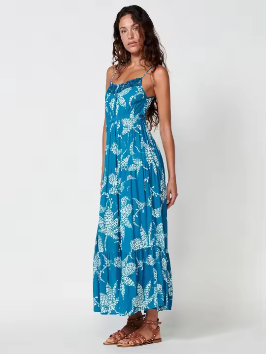 Koroshi Vestido Largo Multicolor para Mujer - 1