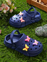 Zapatillas De Hadas Para Niñas En EVA Y Goma Elástica Azul Oscuro Antideslizantes Transpirables Sandalias De Playa Y Jardín Para Niñas De 3 a 12 Años - details 2