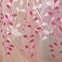 Cortinas De Tulle Florales Tulipán Para Sala De Estar Cocina Dormitorio Verde Transparente Tratamiento De Ventanas Panel De Cortina - details 3