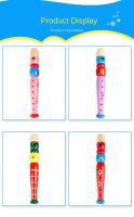 De flauta de madera instrumento de música trompeta Buglet Hooter niños juguete educativo de aprendizaje para - details 6