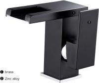 Single-lever bathroom faucet lock and glass, cold water and water faucets - details 0