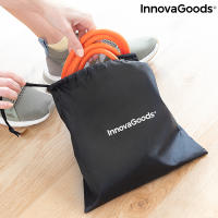 InnovaGoods® Cinturón gomas elasticas musculacion, Bandas Elásticas de musculacion x2-40 lb/18 kg, Correas Ajustables con Velcro, bandas elasticas fitness para Glúteos, Abdominales y Piernas. - details 1