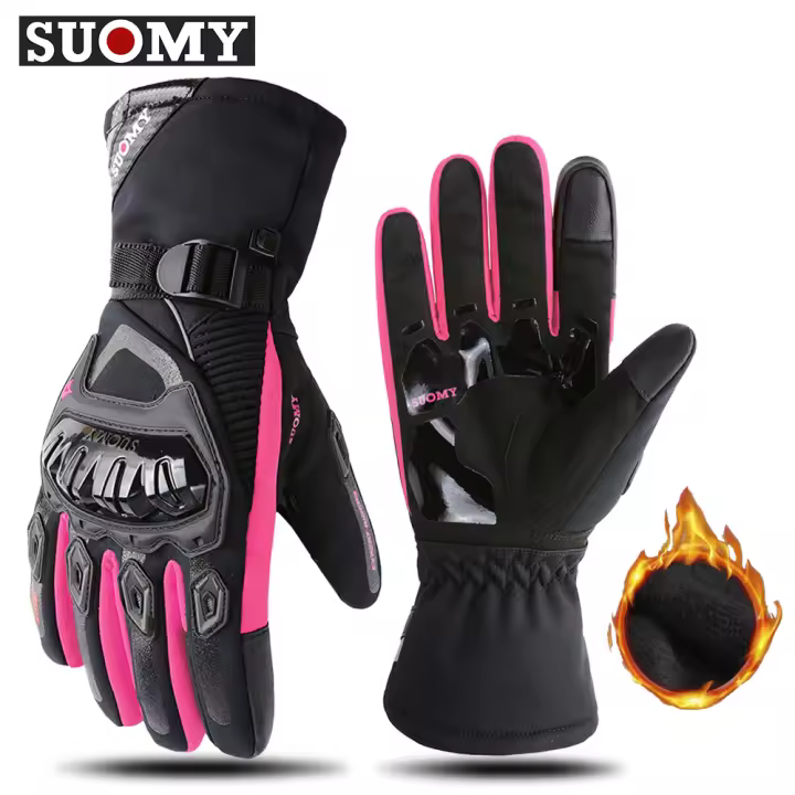 SUOMY Guantes De Motocicleta Para Hombre Y Mujer Impermeables Y Antigolpes Para Motocross Función Táctil Para Teléfonos Móviles - 1
