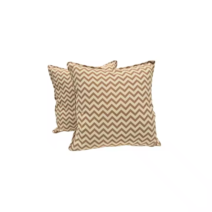 Pack 2 Cojines 45x45 desenfundable y lavable. Modelo Espiga beige - 1