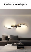 Lámpara De Pared Minimalista LED En Forma De C Moderna Para Decoración De Hogar Iluminación Perfecta Para Sala De Estar Dormitorio Pasillo Oficina - details 5