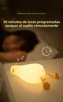Lámpara De Noche LED Recargable En Forma De Pato De Silicona Para Niños Decoración De Habitación Luz De Noche Para Camastro Regalo De Cumpleaños - details 3