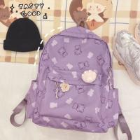 Nueva Mochila Escolar De Lona Grande Capacidad Portátil Con Patrón De Oso Lindo Bolsa De Viaje Mochila Deportiva Para Niños - details 0