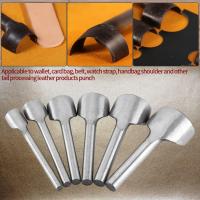 6 unids/set plata de larga duración acero A3 (15 40mm) sólido durable Cúter Punch, medio cortador redondo, para titular la tarjeta, cinturón, procesamiento final en - details 2