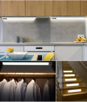Lámpara De Pared Recargable LED Con Sensor De Movimiento PIR Para Decoración De Habitaciones Y Cocina Fuente De Alimentación DC5V USB Material De Aluminio - details 4