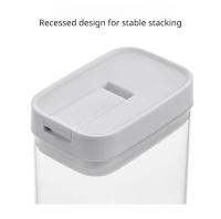 Caja De Almacenamiento De Alimentos Plástica Sellada Para Cereales Dulces Y Frutas Con Tapa Organizador De Cocina Para Refrigérateo - details 10