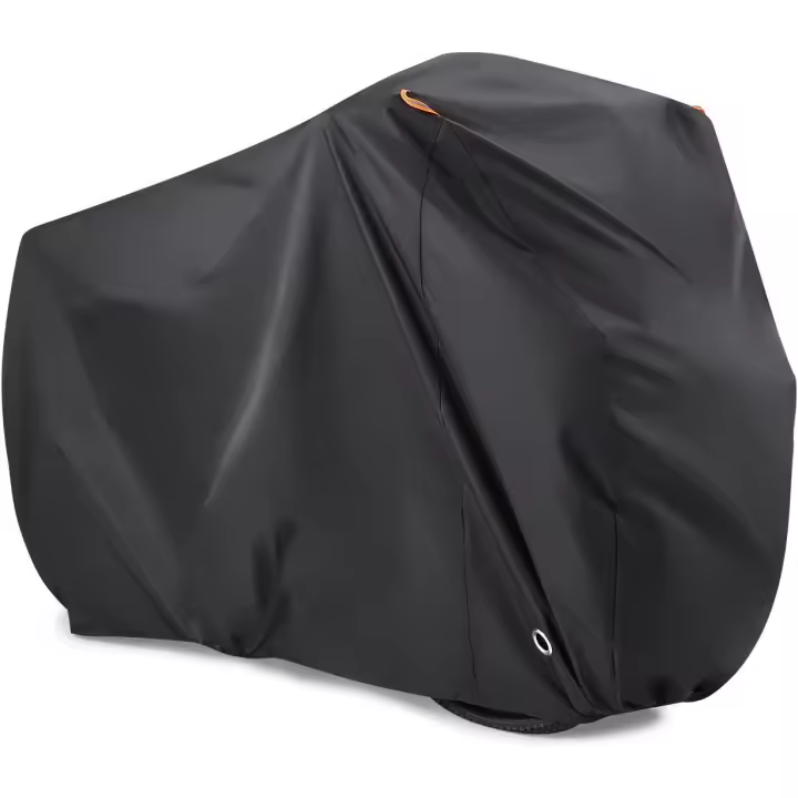 Funda para bicicleta para 2 bicicletas, funda de nailon 190T impermeable, a prueba de polvo, protección contra la lluvia y los rayos UV para bicicletas de montaña o de carretera con orificios para cerradura y bolsa de almacenamiento - 1
