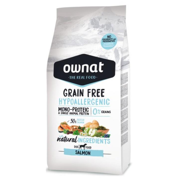 Ownat Hypoallergenic GF Salmón Pienso para Perros Adultos 12kg