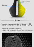 Sillín De Bicicleta RIRO De Fibra De Carbono Para Impresión 3D Ultra-Ligero 138g Con Almohadilla Hueca De Cabeza De Abeja Cómodo Para MTB/Ruta Piezas De Bicicleta - details 4