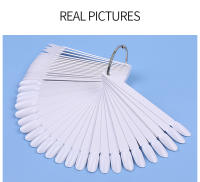 50pcs Tablero De Mostrador Para Esmaltes De Gel De Uñas En Blanco Y Transparente Herramientas De Arte De Uñas Con Tiras Falsas - details 8