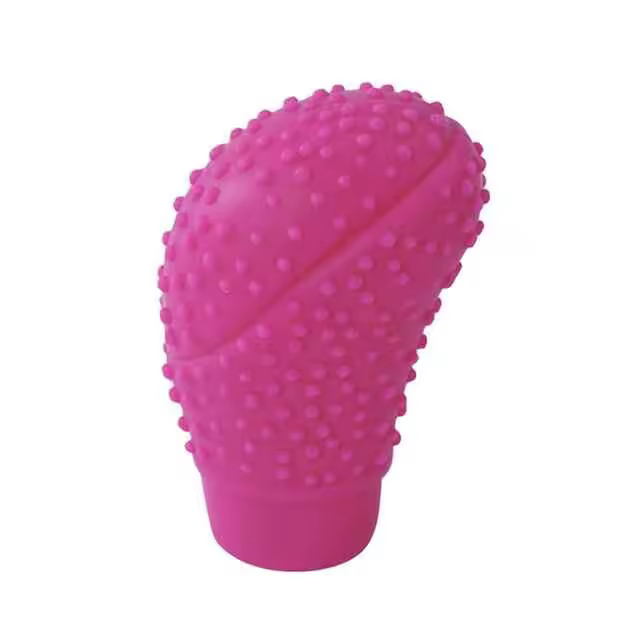 AUTOZOCO Funda Pomo Cambios Marcha Coche Antideslizante - Cubierta de Perilla de palanca de Marchas - protector de pomo adherente - silicona suave - diseño pinchos (Rosa) - 1