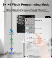 GIRIER Termostato Inteligente ZigBee Para Calefacción Eléctrica Y Boilers De Agua Y Gas Controlador De Temperatura Compatible Con Alexa Y Hey Google - details 3
