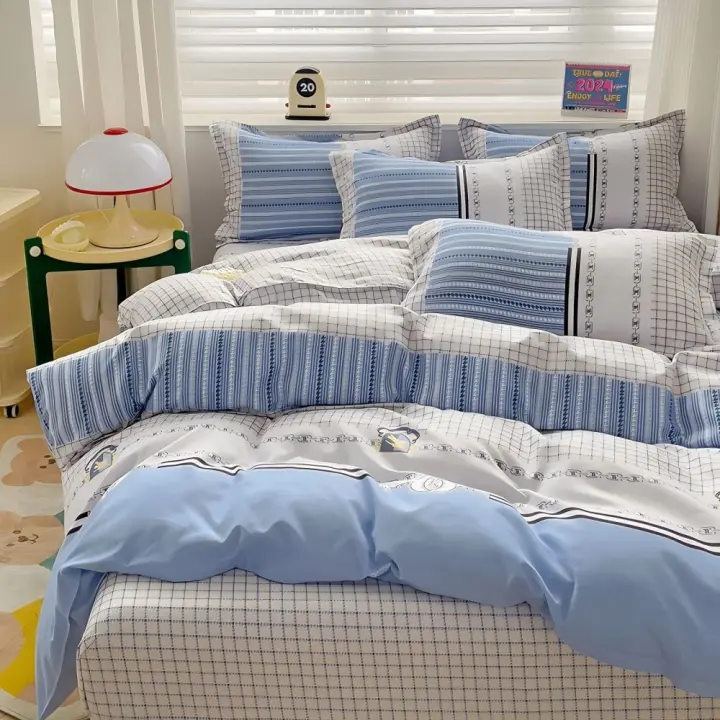 Juego de Funda Nórdica 4 Piezas de Algodón Alta Calidad Juego de Ropa de Cama- Dibujo Elegante - Varios Tamaños Disponibles - 1