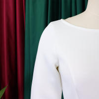 Vestido Elegante Para Mujer 2024 Moderno Cuello Redondo Tres Cuartos Ajustado a La Cadera A-Line Midi Fiesta Cumpleaños Cena Boda - details 11