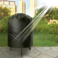 Cubierta Redonda Para Barbacoa Impermeable Y Antipolvo 77x58cm/80x66x100cm Para Camping Y Uso Al Aire Libre Protección Contra La Lluvia - details 5
