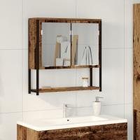 Espejo de Baño vidaXL con Armario de Madera Vieja 60x16x60 cm de Madera de Ingenier - details 0