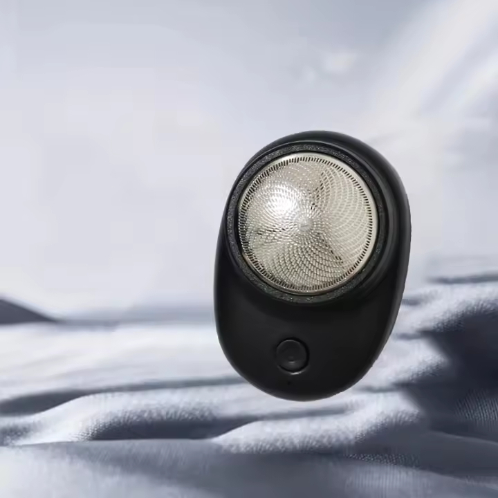 Afeitadora Eléctrica Portátil Para Hombres USB Recargable Afeitadora De Barba Y Rostro Cuchilla Lavable Material Plástico - 1