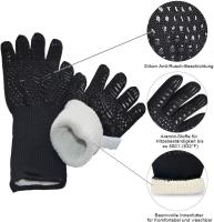 Guantes para Horno BBQ, 1 Par, Resistentes al Calor 800 °C, Antideslizantes para Parrilla - details 0