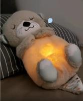 Oso De Peluche Suavizante Para Bebés Con Música Y Luz Compañero De Sueño Para Niños Material De Plush Relleno De PP Adecuado Para Todas Las Edades - details 11