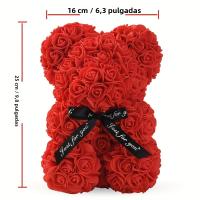 Oso De Rosas Eternales Romántico Para Día De San Valentín Regalo Creativo Para Navidad Decoración De Flores Para Bodas Y Aniversarios - details 2