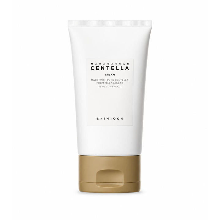 Skin1004 madagascar centella cream moisturizing facial cream 75ml | korean soothing cream with centella, panthenol, teca and ceramides | vegan, sensitive skin