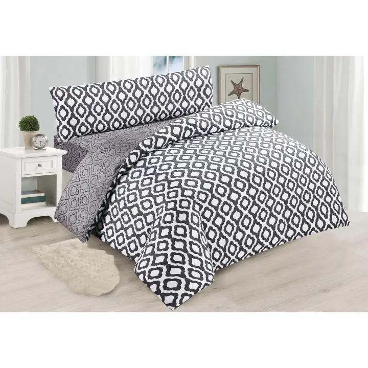 NQT Juego de Funda Nordica 100% Microfibra de Poliester Suave 3 Piezas - Juego de Funda Edredónes, bajera y Funda de Almohada Cama 90, 135, 150 - 1