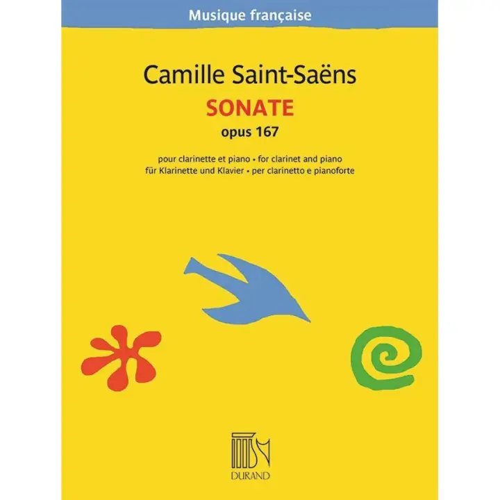 SAINT SAENS C.-Sonata Op.167 para Clarinete Sib y Piano - 1
